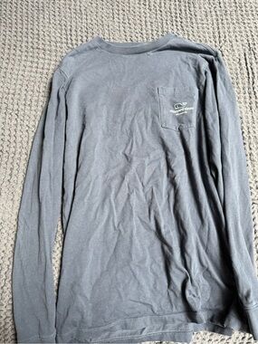 Vineyard Vines Men's Long-Sleeve Pocket Tee - Charcoal Gray